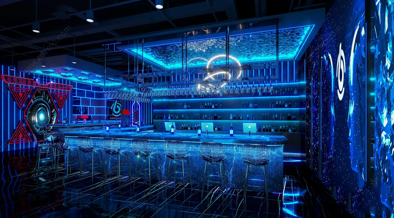 Karaoke – Bar – KTV 3D Interior Scenes – 129