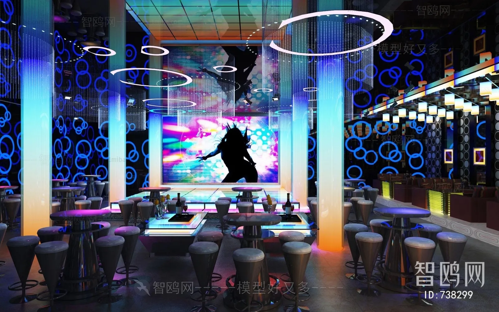 Karaoke – Bar – KTV 3D Interior Scenes – 136