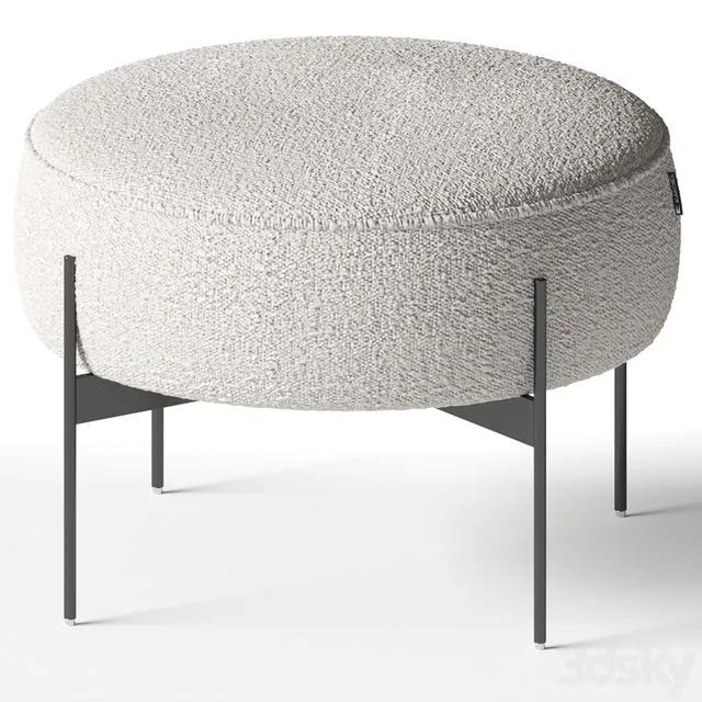 Kardiel – Dot Fabric Ottoman 3dsMax Model