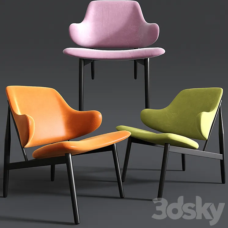 Kardiel Larsen Modern Lounge Chair 3DS Max