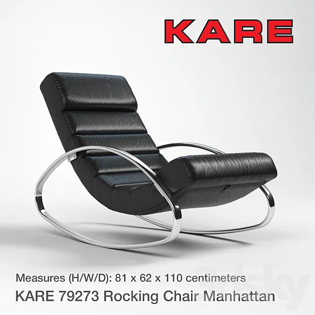 KARE 79273 Rocking Chair Manhattan 3ds Max