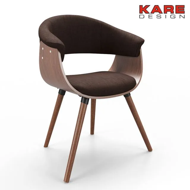 Kare Armchair Monaco Schoko 3dsMax Model