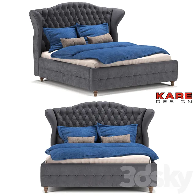 Kare Design Bed City Spirit Darkgrey 3DSMax File