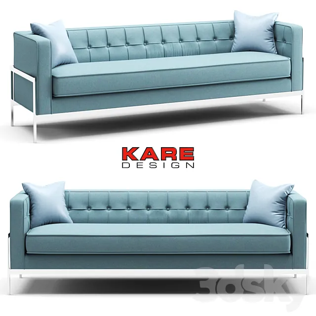 Kare Sofa Loft 3-Seater 3ds Max