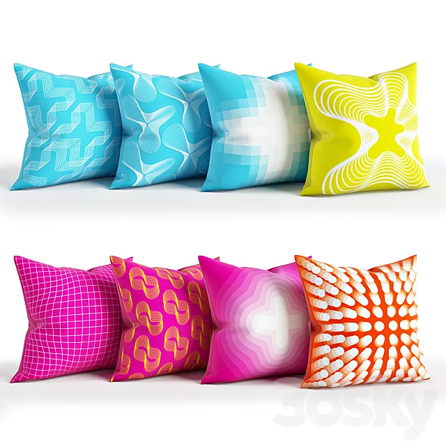 Karim Rashid Pillows 3ds Max