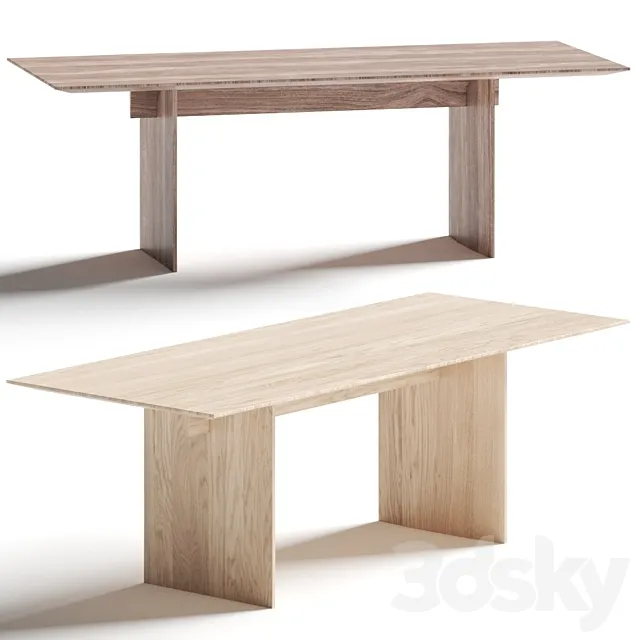 Karimoku Case Study Kinuta Dining Table 3ds Max