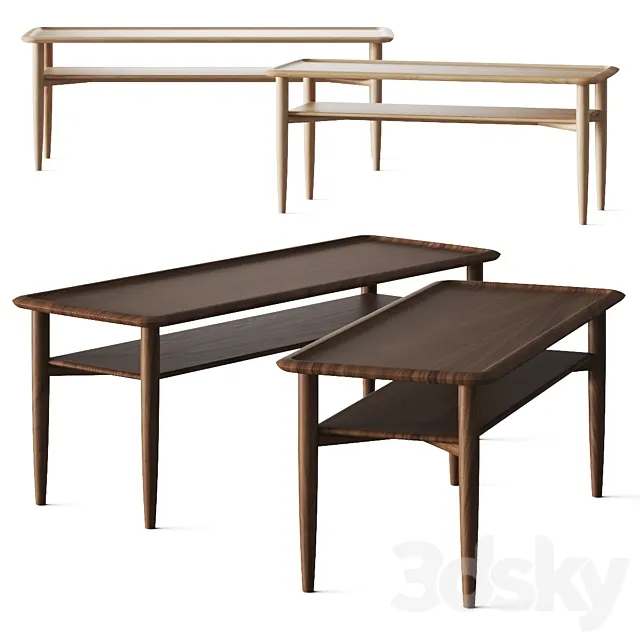 Karimoku Kunst Coffee Tables 3DS Max Model