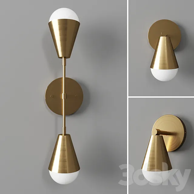 Karma sconces by Adam Gatchel 3DS Max Model