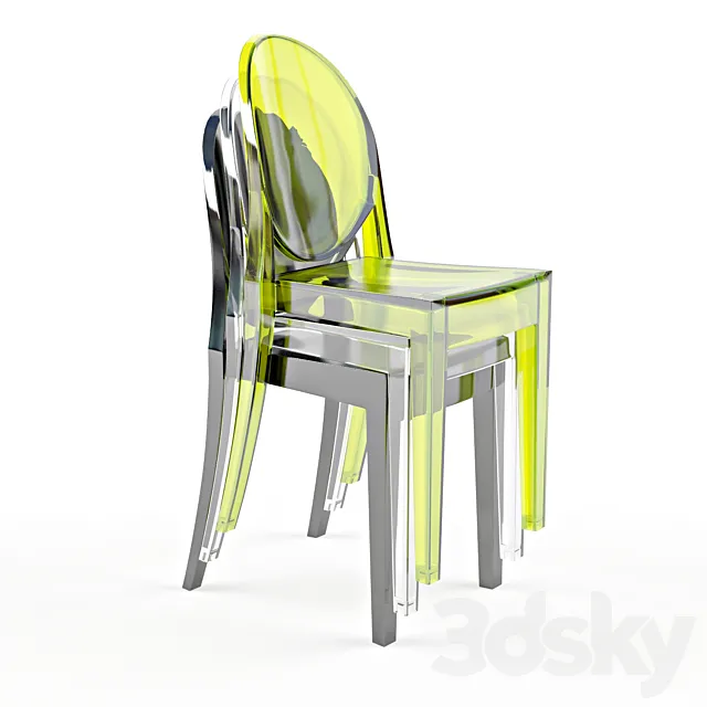 Kartell _ Victoria Ghost Chair 3DSMax File
