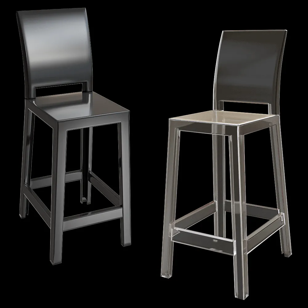 Kartell – Bar stool One more please 3ds Max