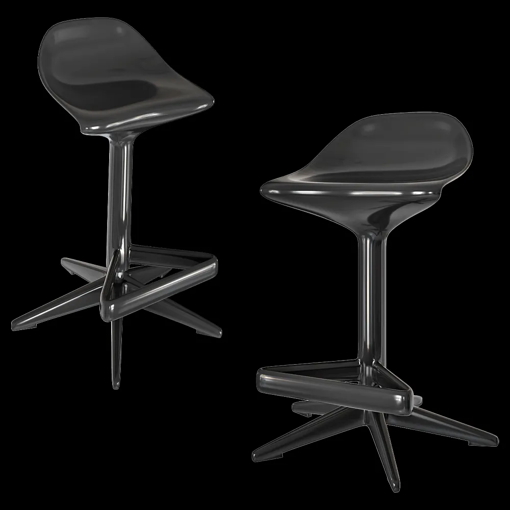 Kartell – Bar stool Spoon 3ds Max