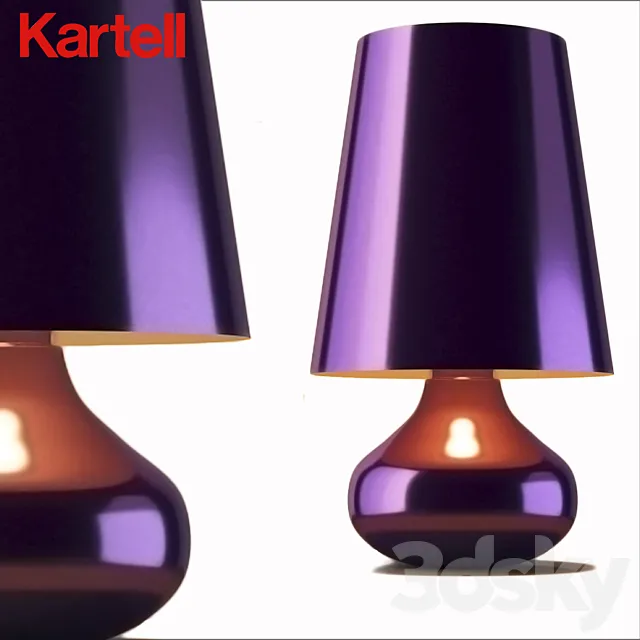 KARTELL Cindy Table Lamp. Purple 3DSMax File