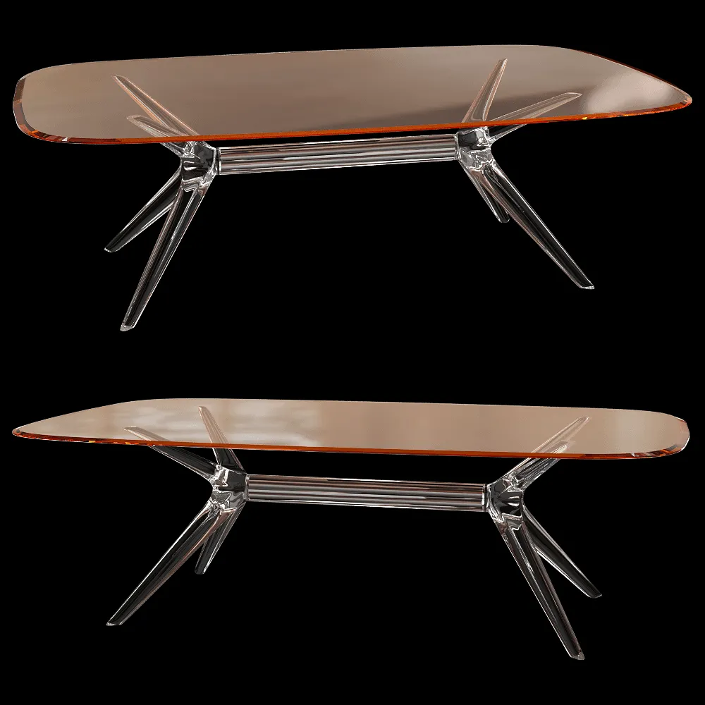 Kartell – Coffee table Blast rectangular 3ds Max