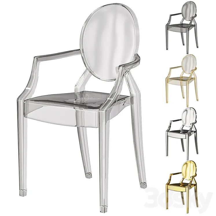 Kartell ghost chair 3DS Max Model