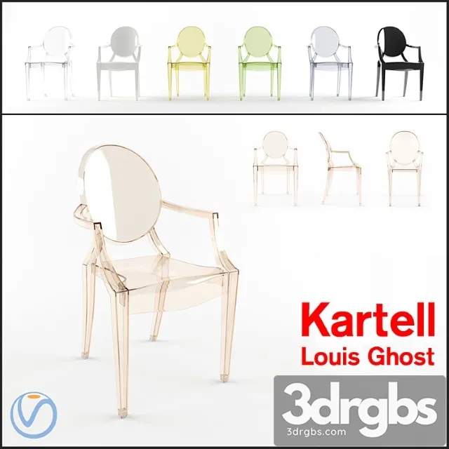 Kartell louis ghost chair 2 3dsmax Download