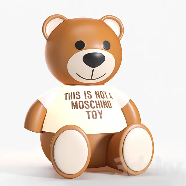 Kartell Moschino bear toy lamp 3DS Max Model