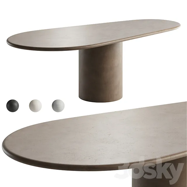 KASANAI Asami Dining Table 3ds Max