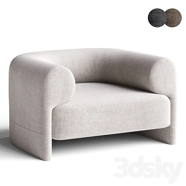 KASBA Armchair BY ANDREA BONINI 3DS Max Model