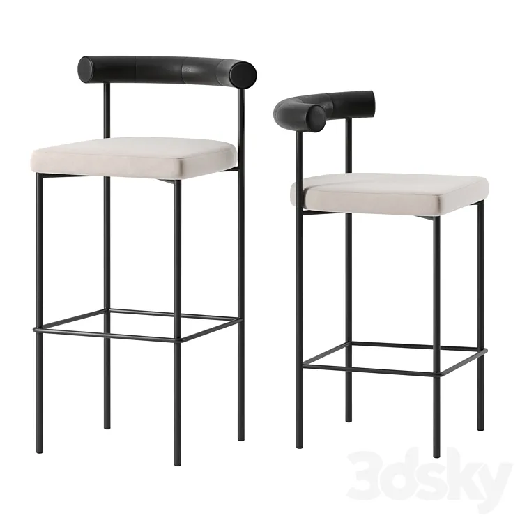 Kashmir bar Stools by Resident 3DS Max