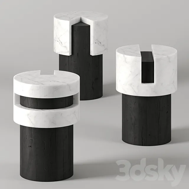 Kask tables by Stephane Parmentier 3DSMax File