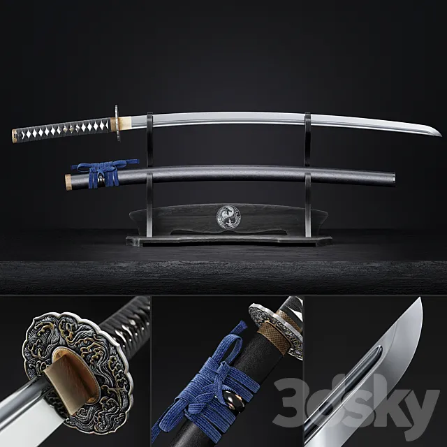 Katana japanese sword 3DSMax File