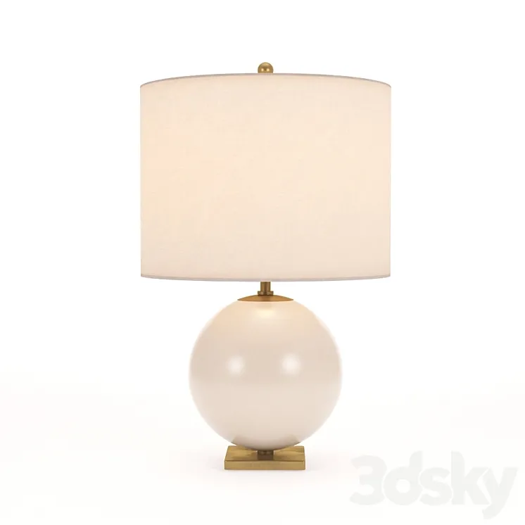 Kate Spade New York Casual Elsie Table Lamp In Blush Painted Glass 3DS Max