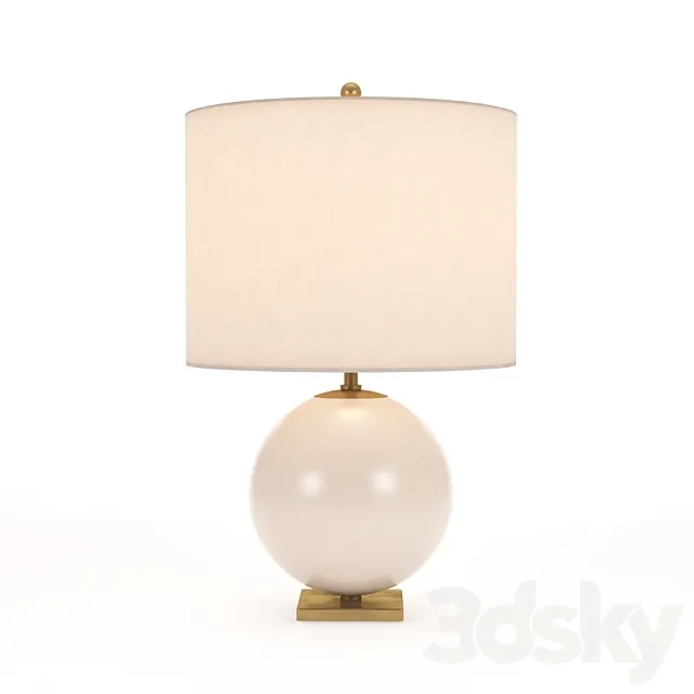 Kate Spade New York Casual Elsie Table Lamp In Blush Painted Glass 3DSMax File