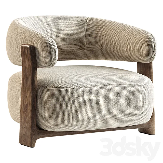 Kave Home Granite Armchair 3ds Max