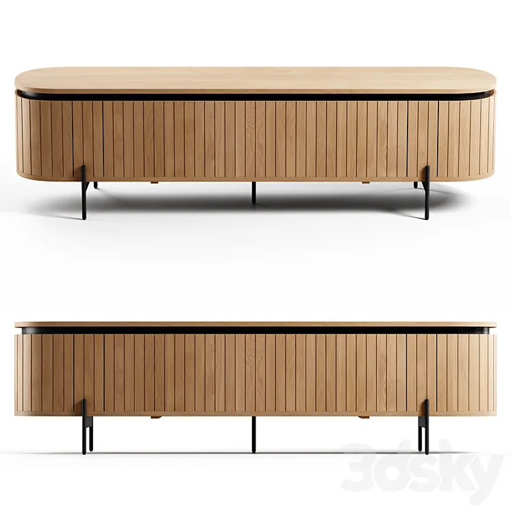 Kave Home – Licia TV stand 200×55 cm 3DS Max Model