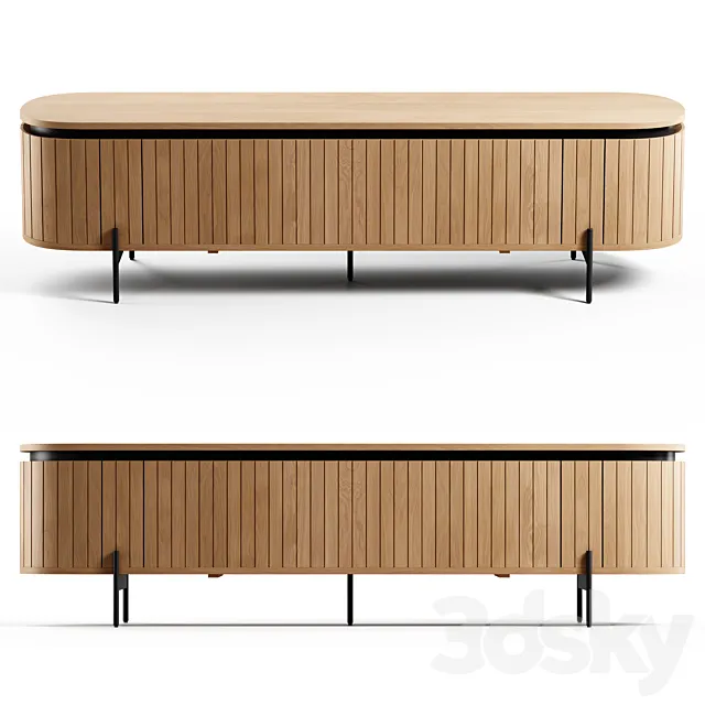 Kave Home – Licia TV stand. 200×55 cm 3DSMax File