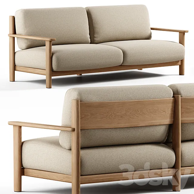 Kave Home – Tirant 3 Seater Sofa 3ds Max