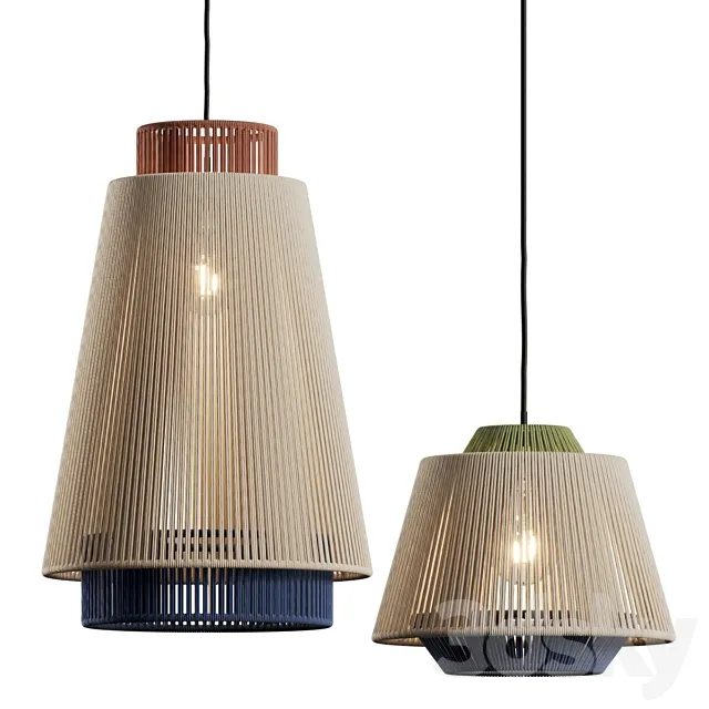 Kave Home Yuvia Pendant Lamps 3DS Max Model