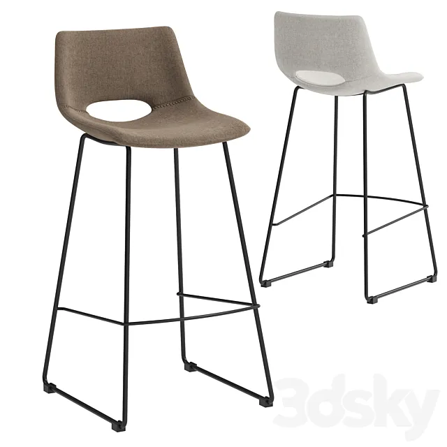 Kave home Zahara barstool 3ds Max