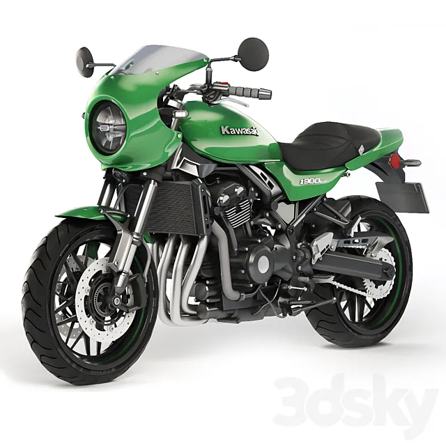 Kawasaki Z900RS Cafe 2020 3ds Max