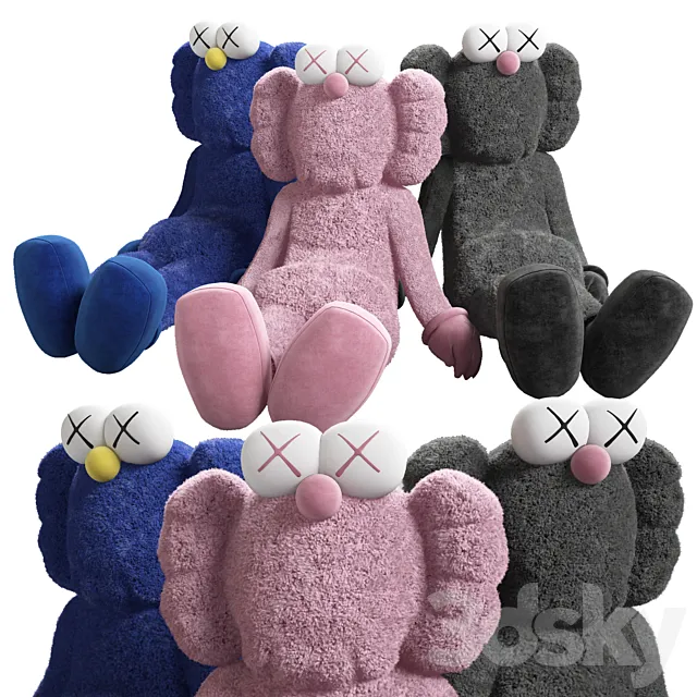 Kaws Bff Doll 3DSMax File