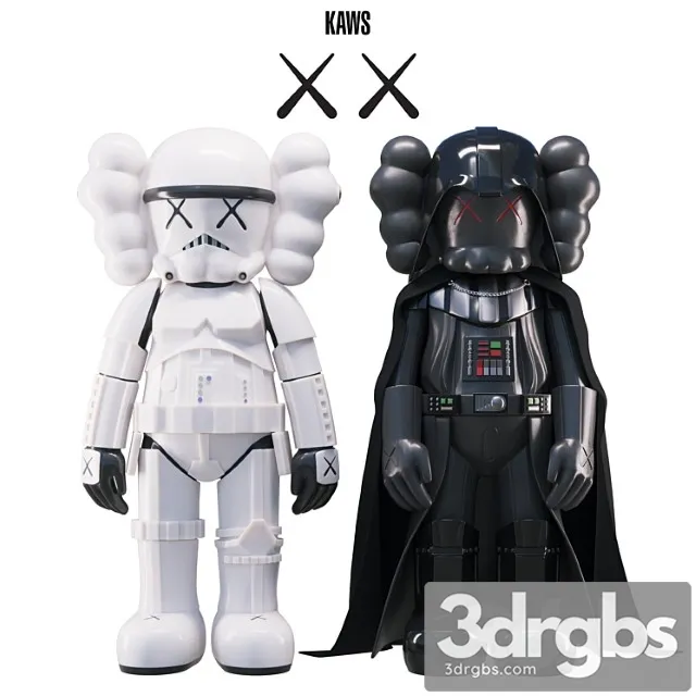 KAWS Stormtrooper Darth Vader 3dsmax Download
