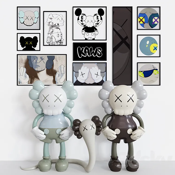 KAWS_COMPANION_SET 3DS Max