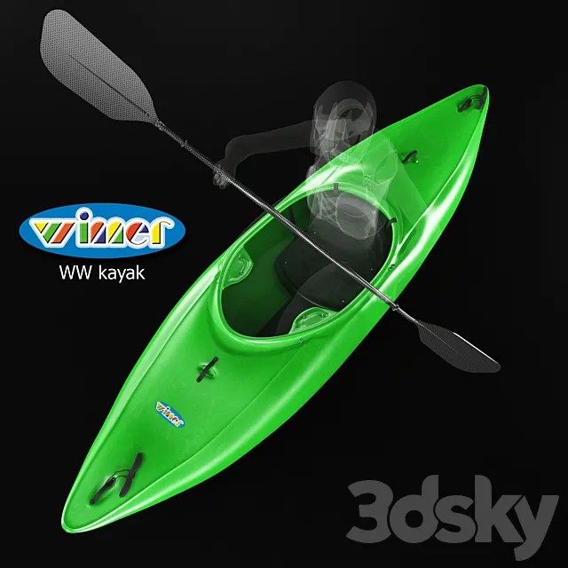 Kayak WINNER Storm 3DS Max Model