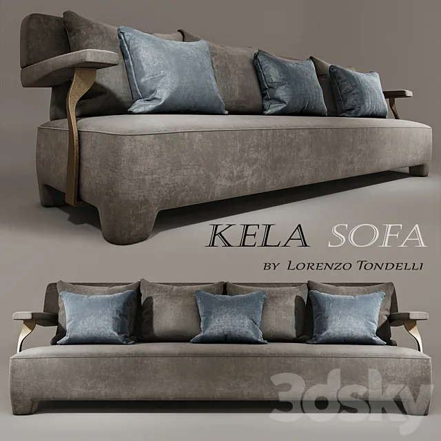 Kela Sofa by Lorenzo Tondelli. Luxeform 3DSMax File