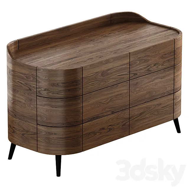 Kelly Chest of Drawers by Poliform 3ds Max