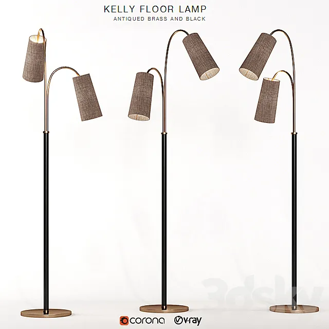 KELLY FLOOR LAMP 3DS Max Model