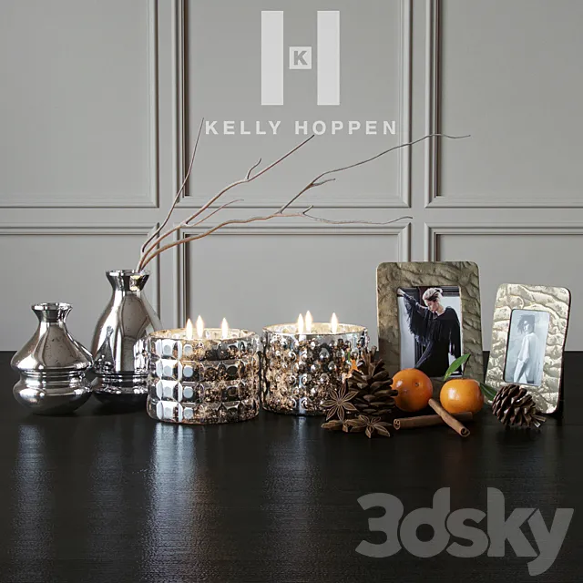 Kelly Hoppen | Lyra Candle set 3DS Max Model