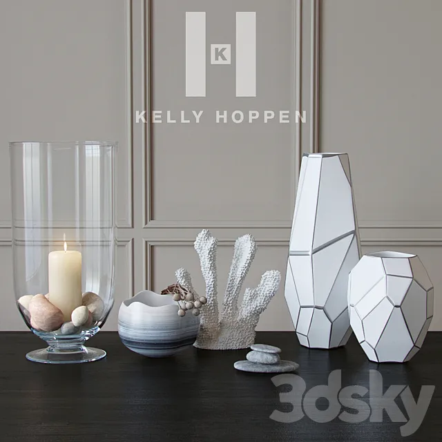 Kelly Hoppen | Orbit Vase set 3DSMax File