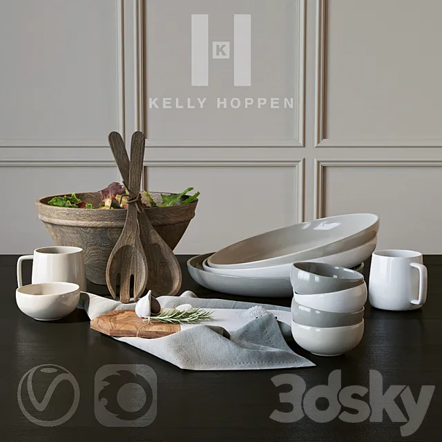 Kelly Hoppen | Tableware 3DS Max Model