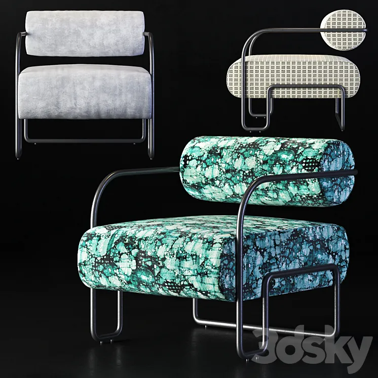 Kelly Wearstler Ardent Club Chair 3DS Max