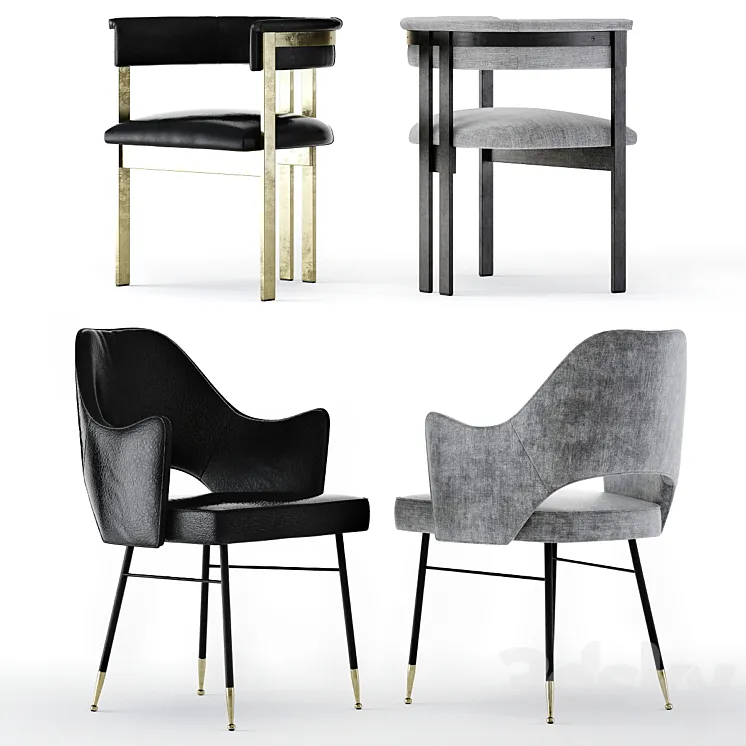 Kelly Wearstler Dining Chairs 3DS Max