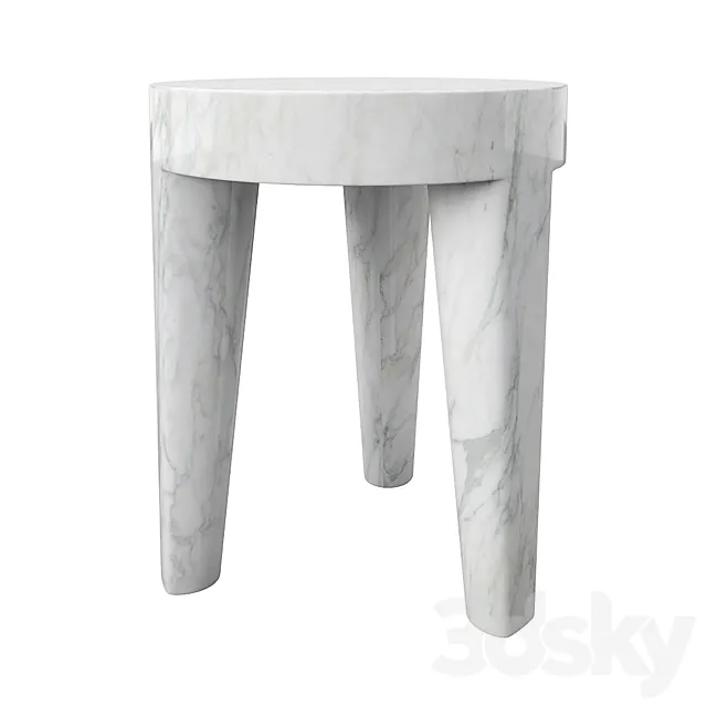 Kelly Wearstler Large Tribute stool 3ds Max