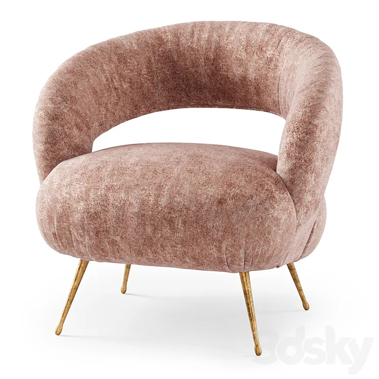 Kelly Wearstler Laurel Lounge chair \/ Kelly Wearstler 3DS Max Model