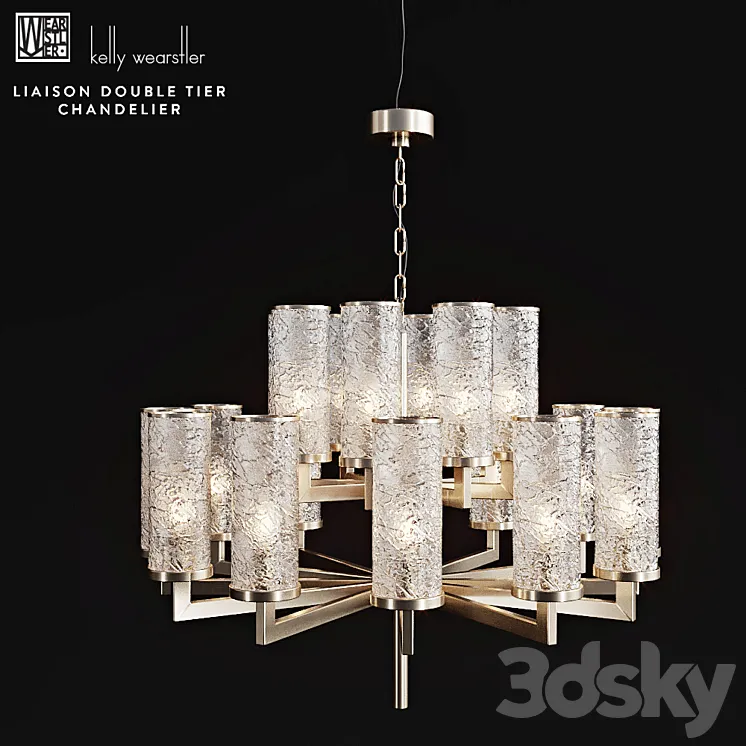 Kelly Wearstler Liaison Double Tier Chandelier 3DS Max