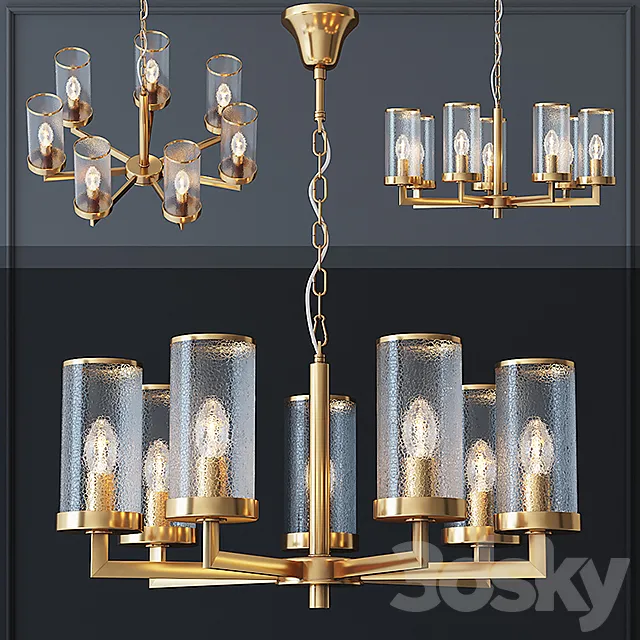 Kelly Wearstler LIAISON ONE-TIER Chandelier 7 3DS Max Model